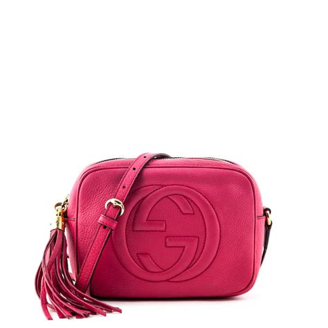 gucci soho pink and red|Gucci disco bag red.